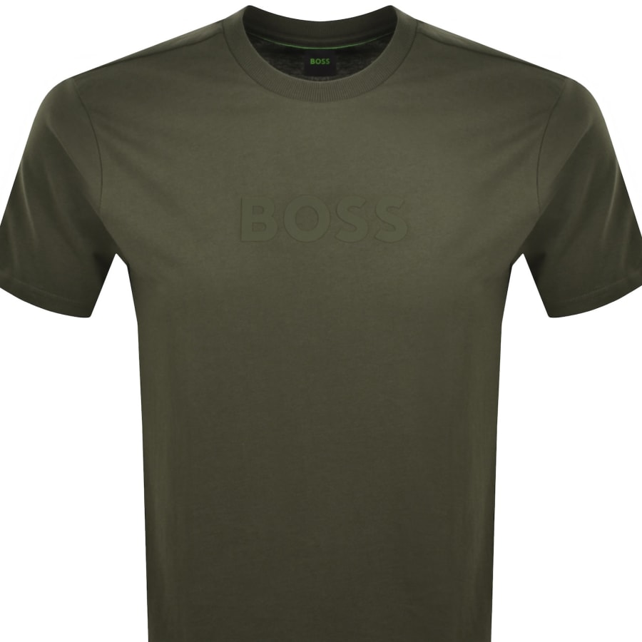 Image number 2 for BOSS Silicon Logo T Shirt Green