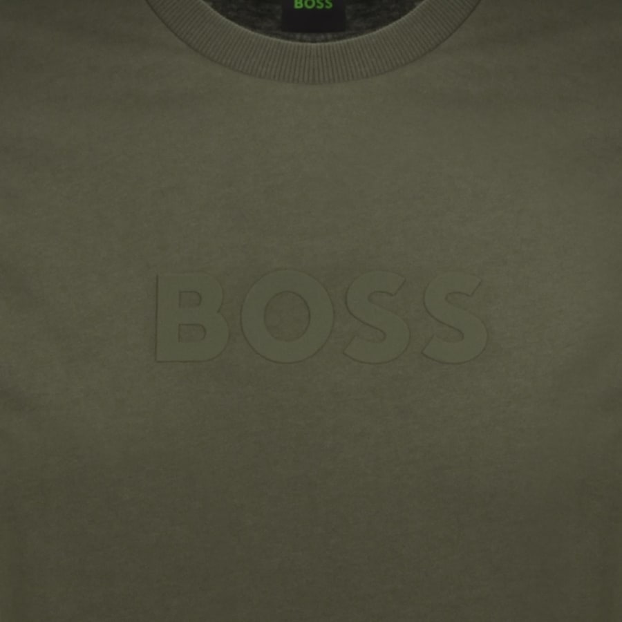 Image number 3 for BOSS Silicon Logo T Shirt Green