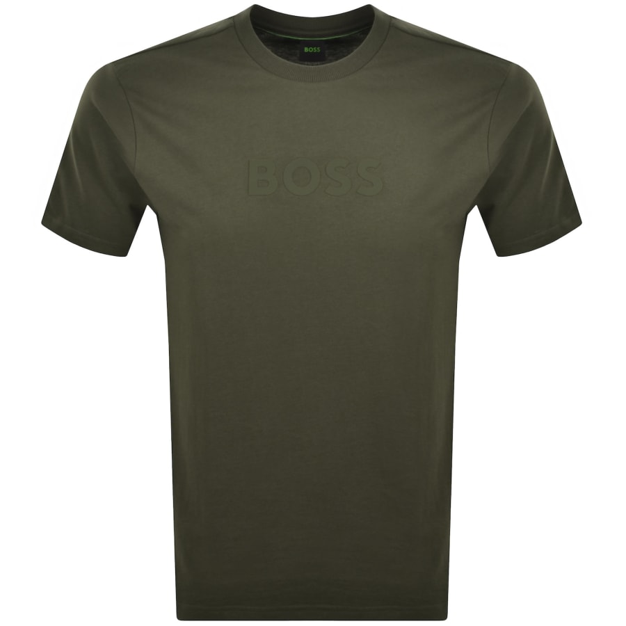Image number 1 for BOSS Silicon Logo T Shirt Green