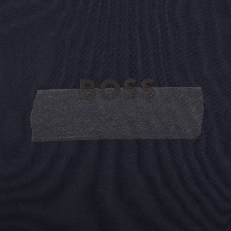 Image number 3 for BOSS We LogoTape Sweatshirt Navy