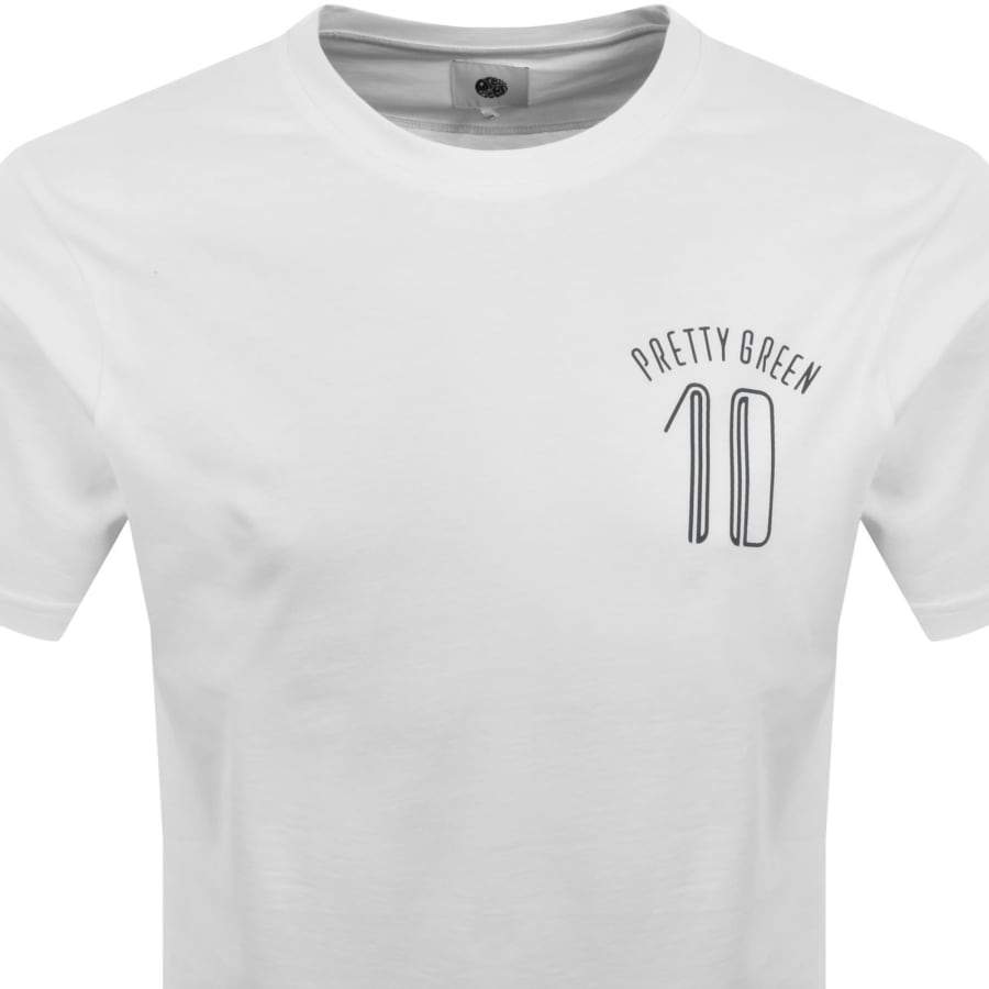 Image number 3 for Pretty Green Outro Football T Shirt White