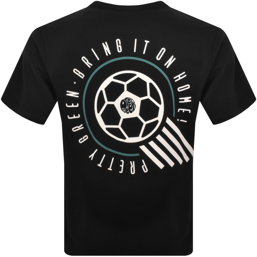 Image number 5 for Pretty Green Outro Football T Shirt Black