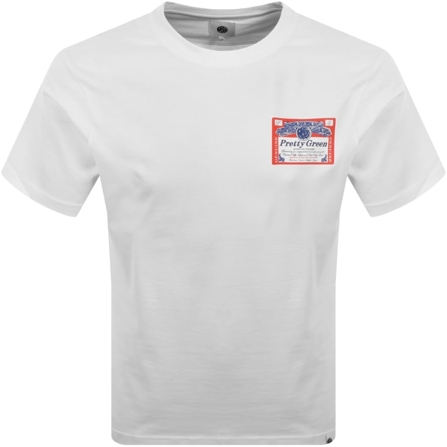 Image number 2 for Pretty Green Cold One T Shirt White