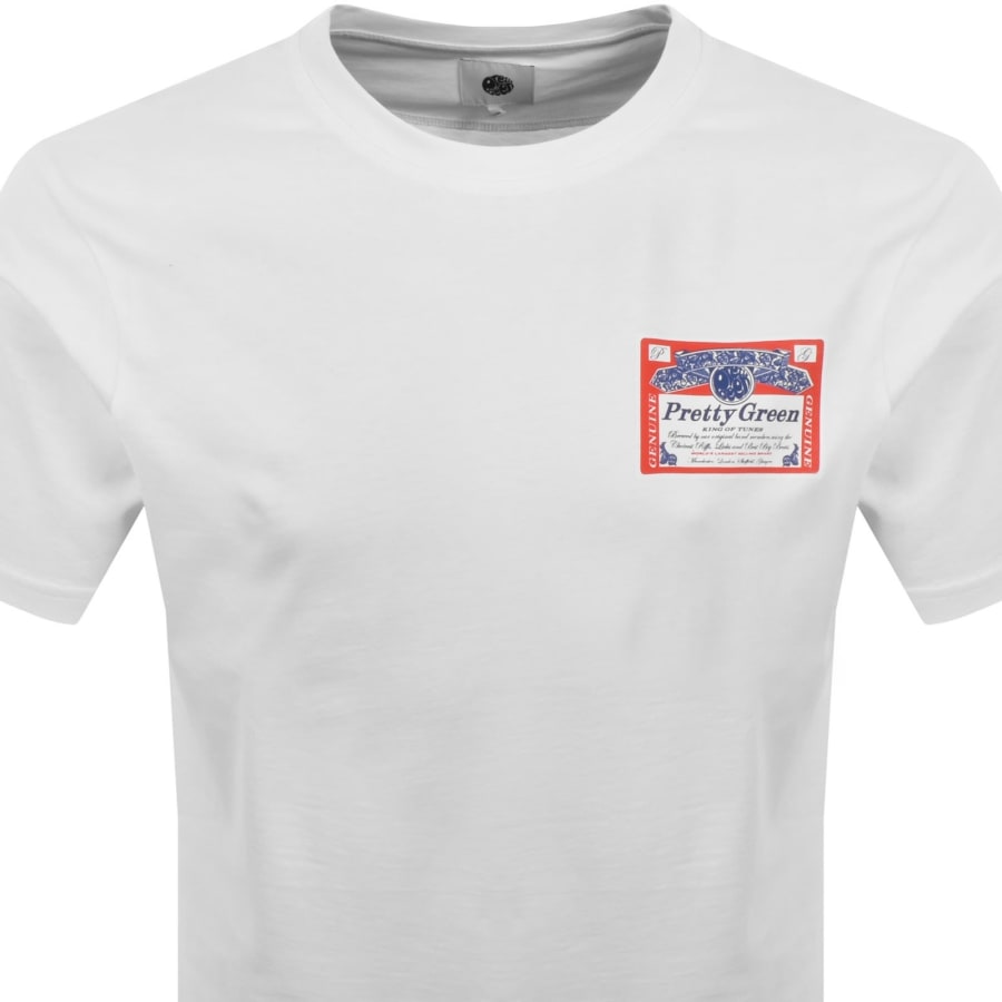 Image number 3 for Pretty Green Cold One T Shirt White