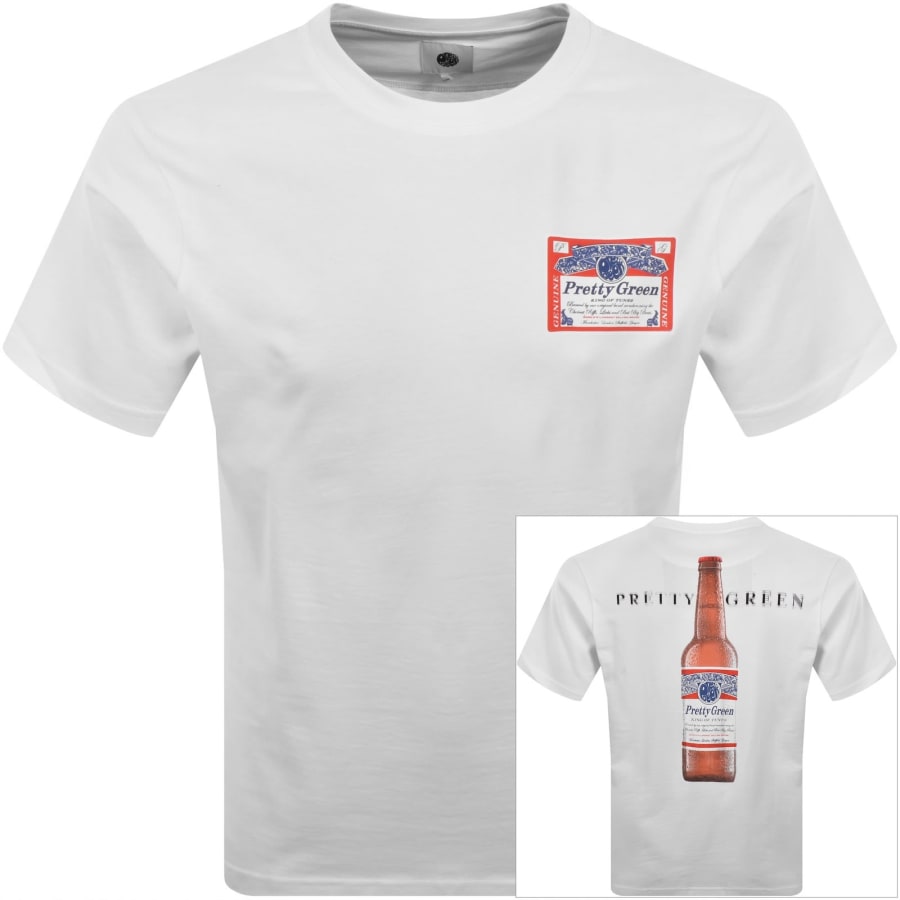 Image number 1 for Pretty Green Cold One T Shirt White