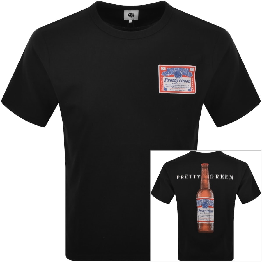 Image number 1 for Pretty Green Cold One T Shirt Black