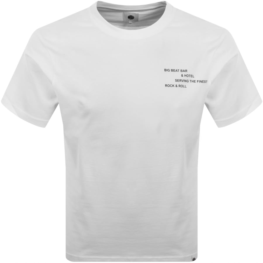 Image number 2 for Pretty Green Big Beat Hotel T Shirt White