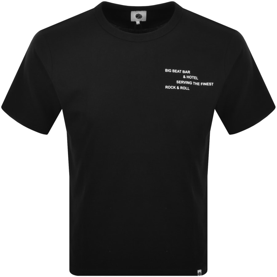 Image number 2 for Pretty Green Big Beat Hotel T Shirt Black