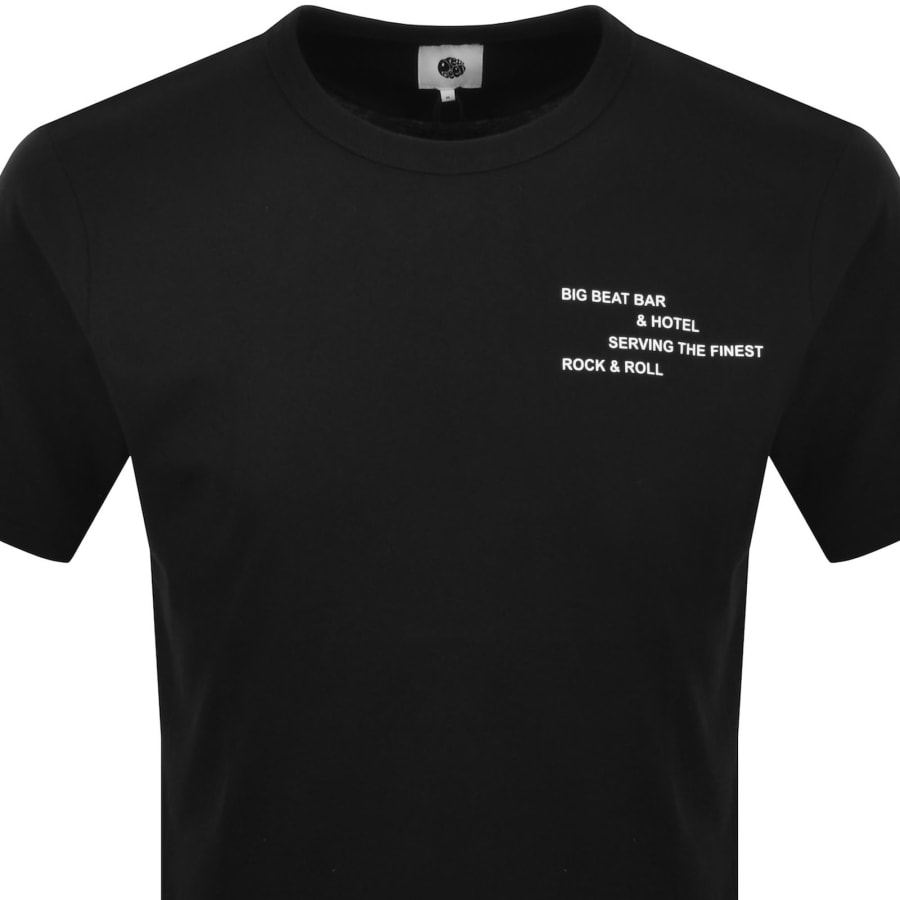 Image number 3 for Pretty Green Big Beat Hotel T Shirt Black