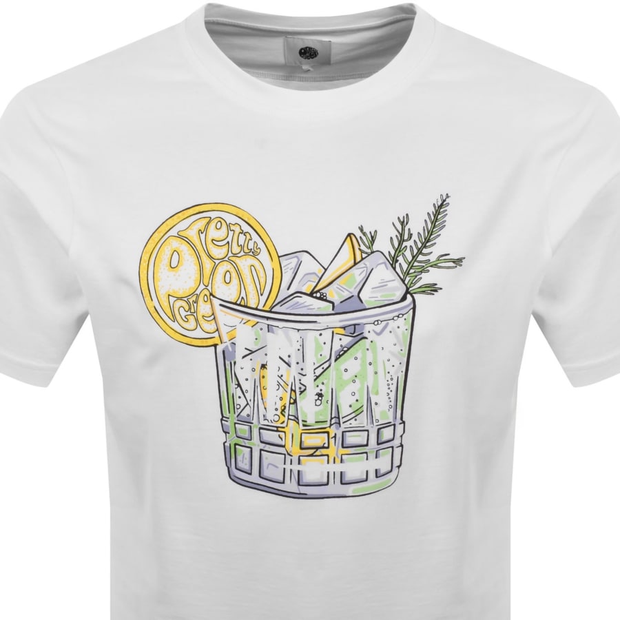 Image number 2 for Pretty Green Gin And Tonic T Shirt White