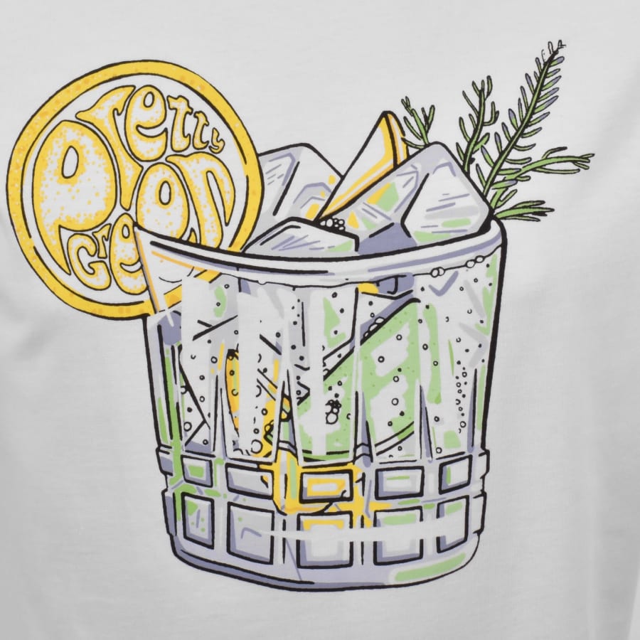 Image number 3 for Pretty Green Gin And Tonic T Shirt White