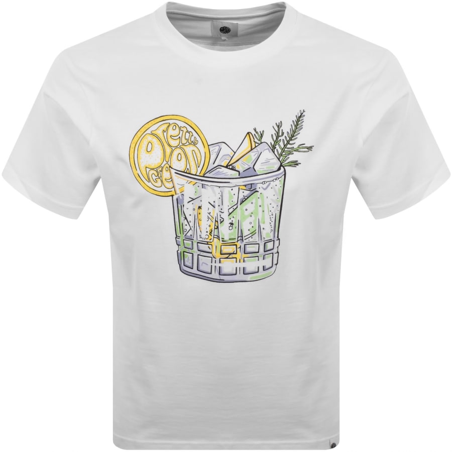 Image number 1 for Pretty Green Gin And Tonic T Shirt White