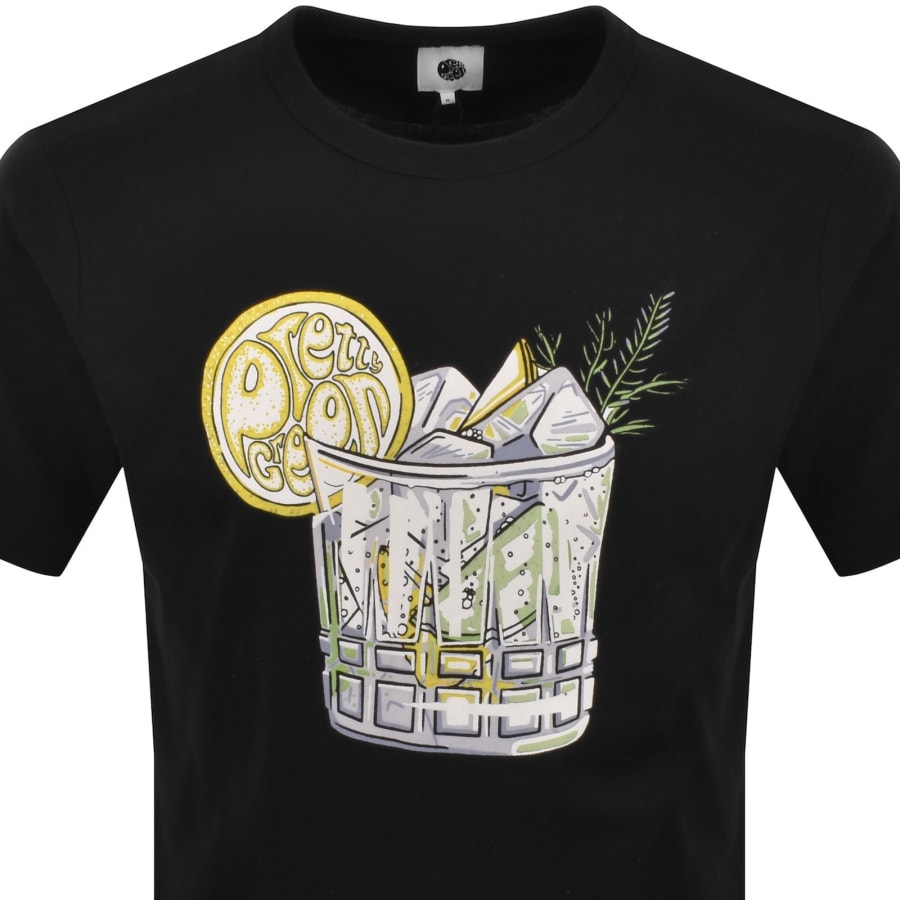Image number 2 for Pretty Green Gin And Tonic T Shirt Black