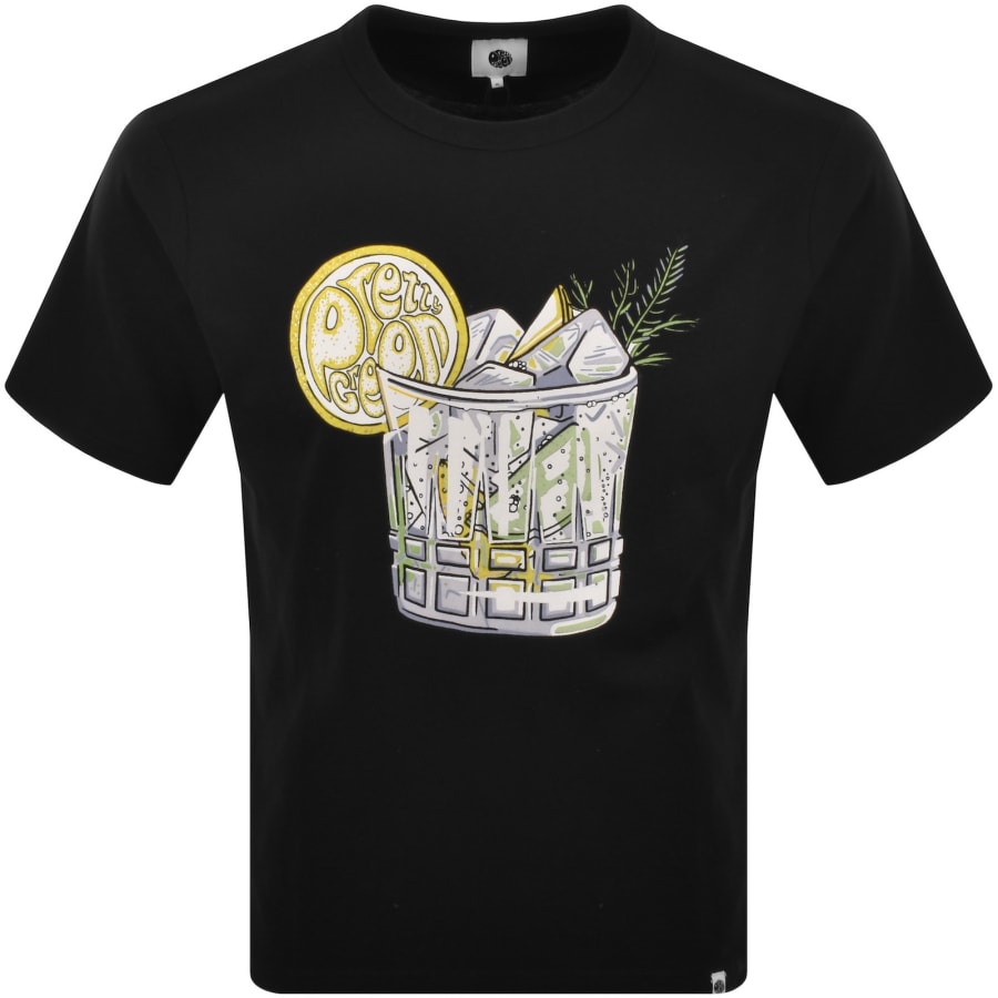Image number 1 for Pretty Green Gin And Tonic T Shirt Black