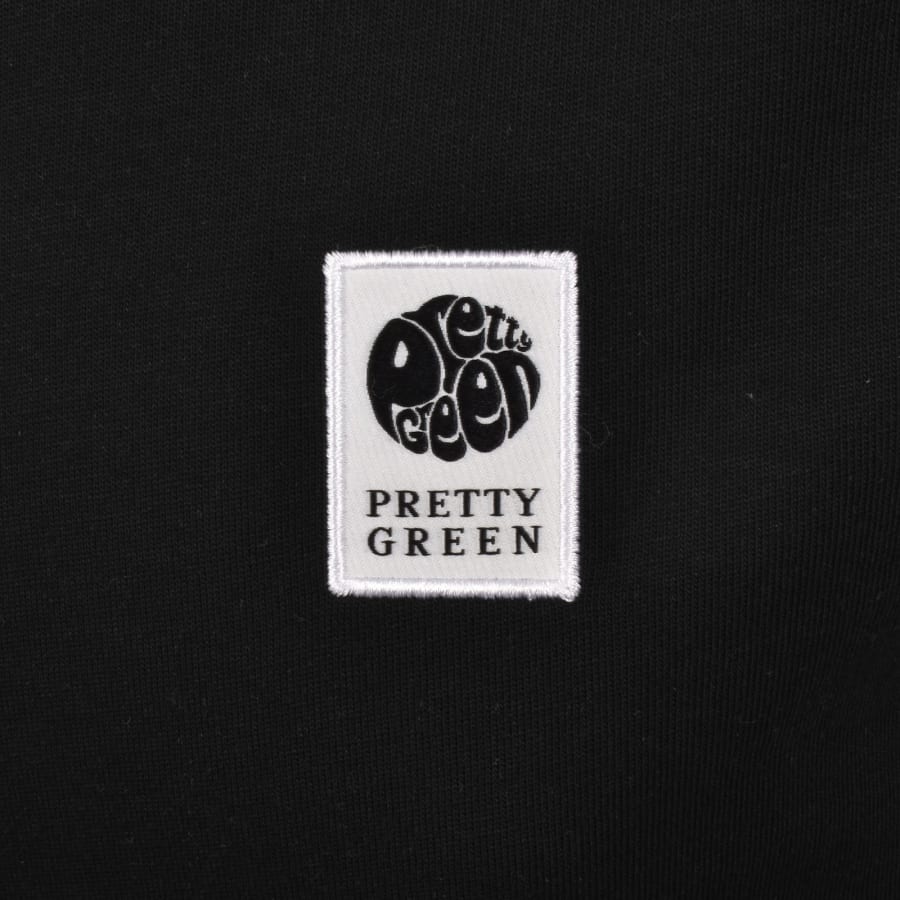 Image number 3 for Pretty Green Melrose Ringer T Shirt Black