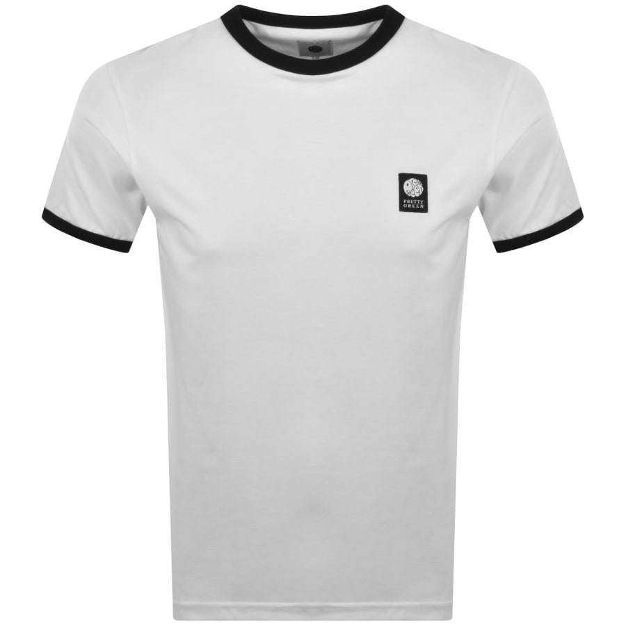 Image number 1 for Pretty Green Melrose Ringer T Shirt White