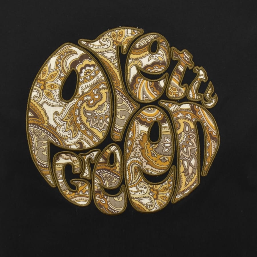 Image number 3 for Pretty Green Hermosa Paisley T Shirt Black