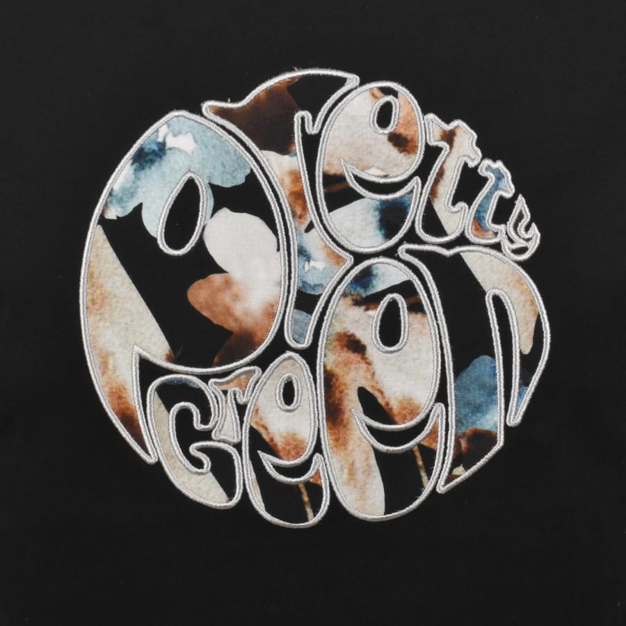 Image number 3 for Pretty Green Laurel Logo T Shirt Black