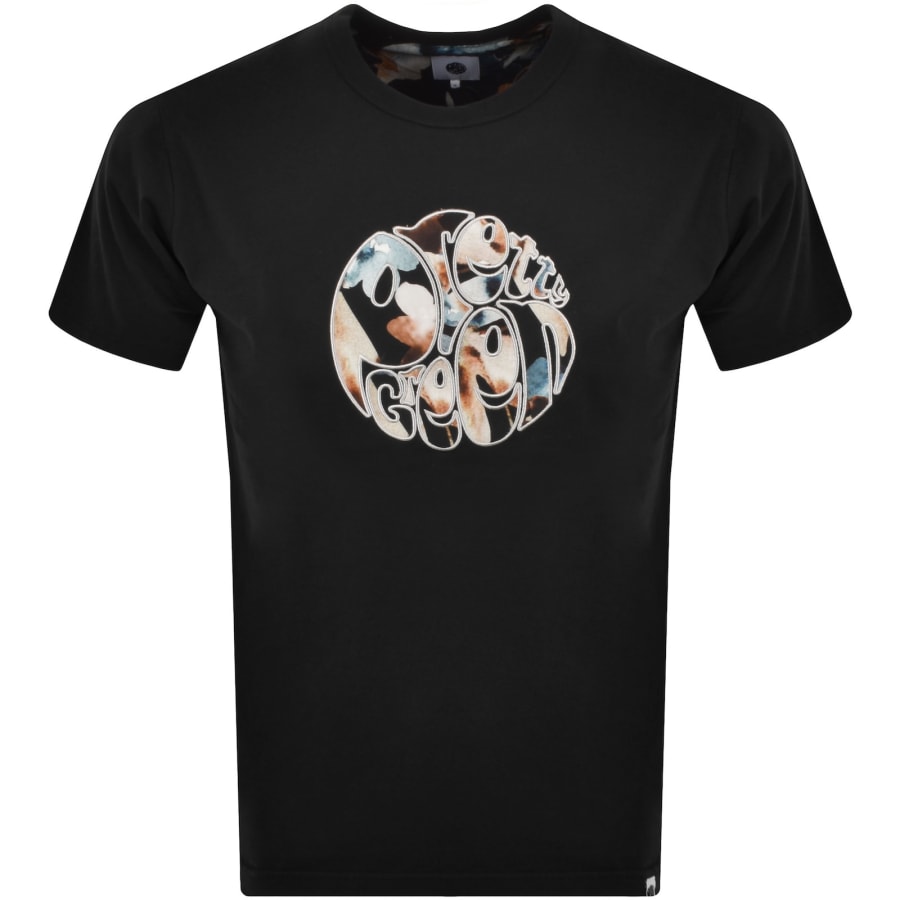 Image number 1 for Pretty Green Laurel Logo T Shirt Black