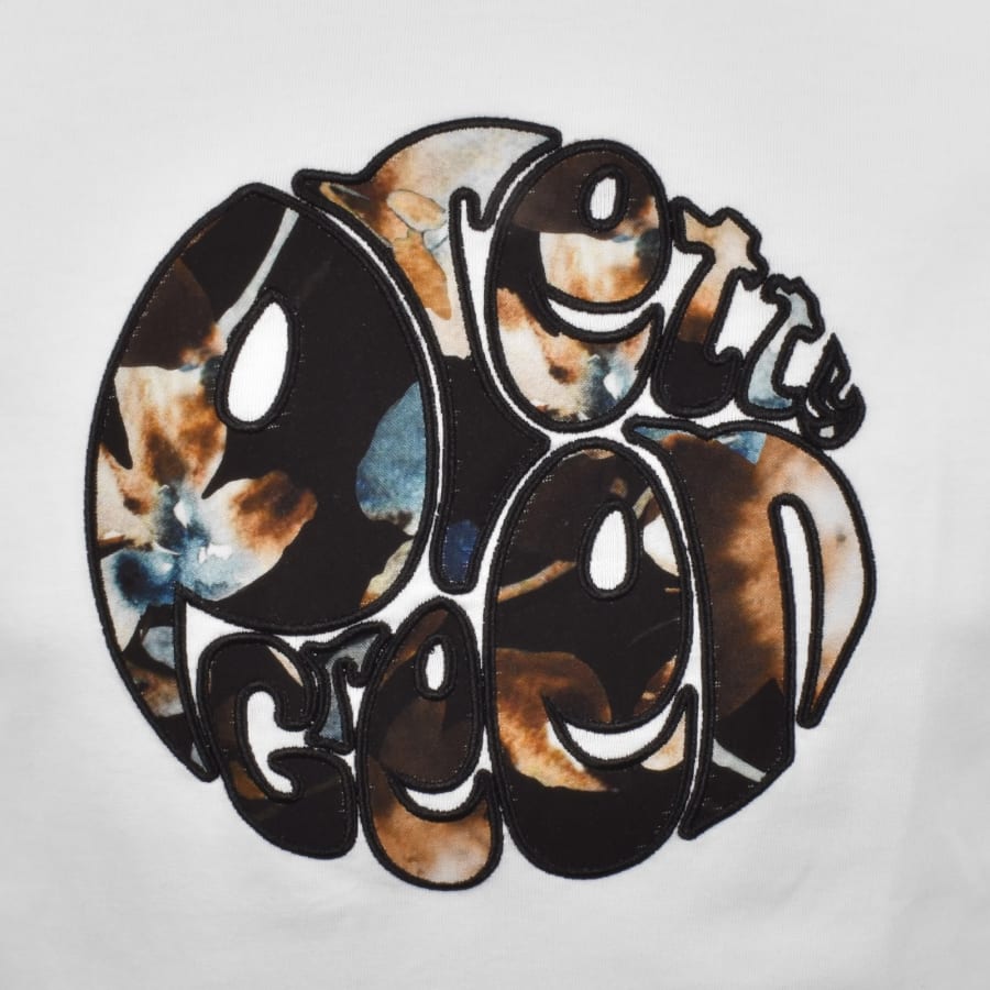 Image number 3 for Pretty Green Laurel Logo T Shirt White