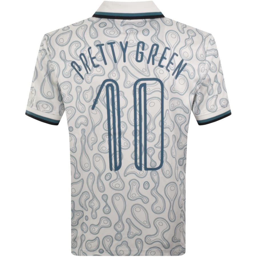 Image number 5 for Pretty Green Outro Football Polo T Shirt White