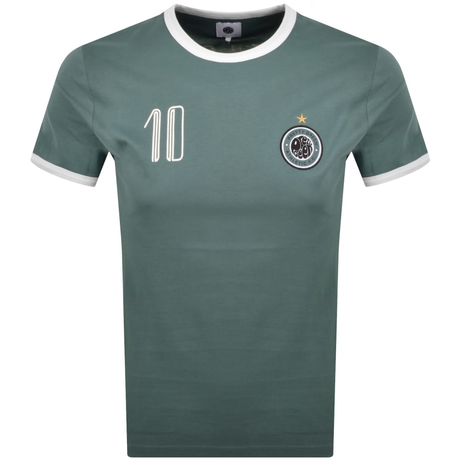Image number 2 for Pretty Green Outro Ringer T Shirt Blue
