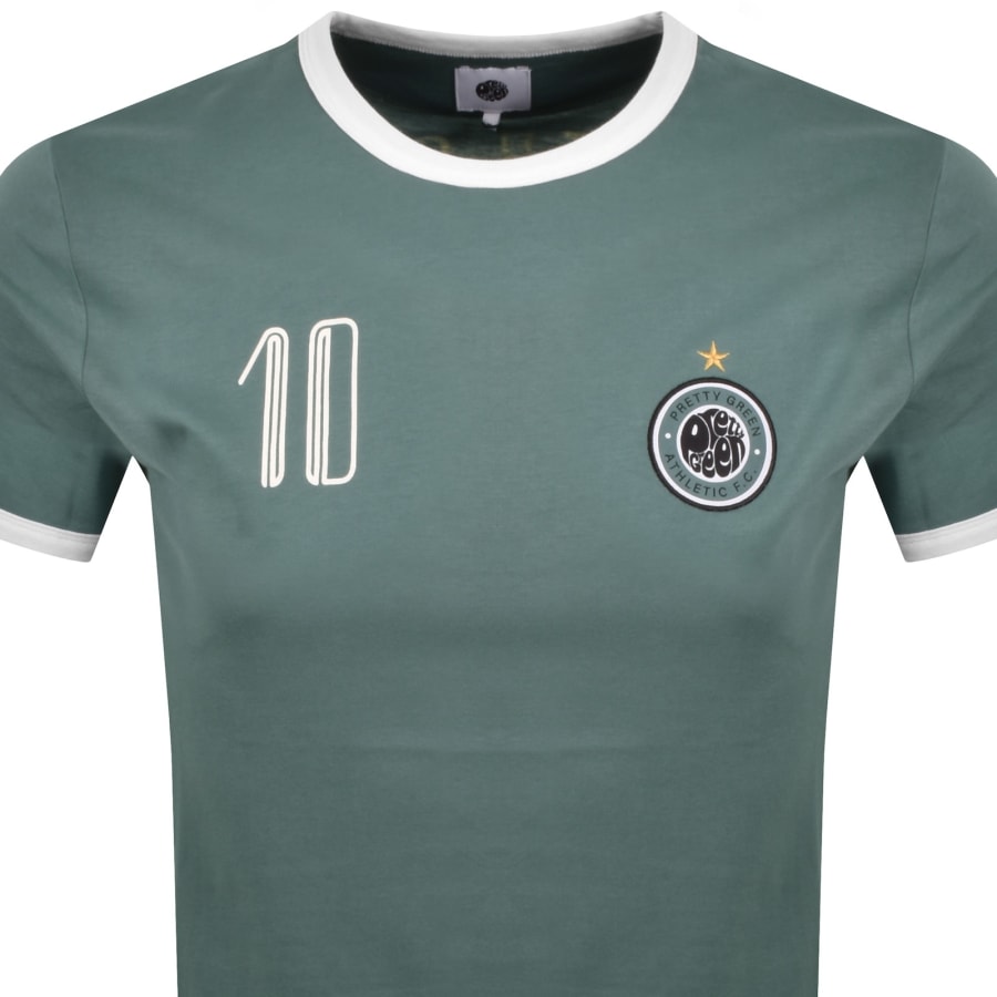 Image number 3 for Pretty Green Outro Ringer T Shirt Blue