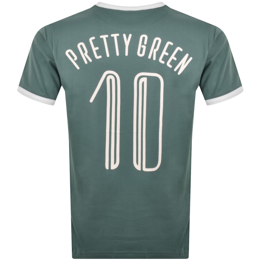 Image number 5 for Pretty Green Outro Ringer T Shirt Blue