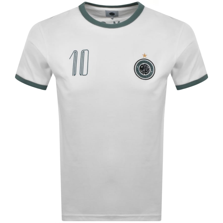 Image number 2 for Pretty Green Outro Ringer T Shirt White