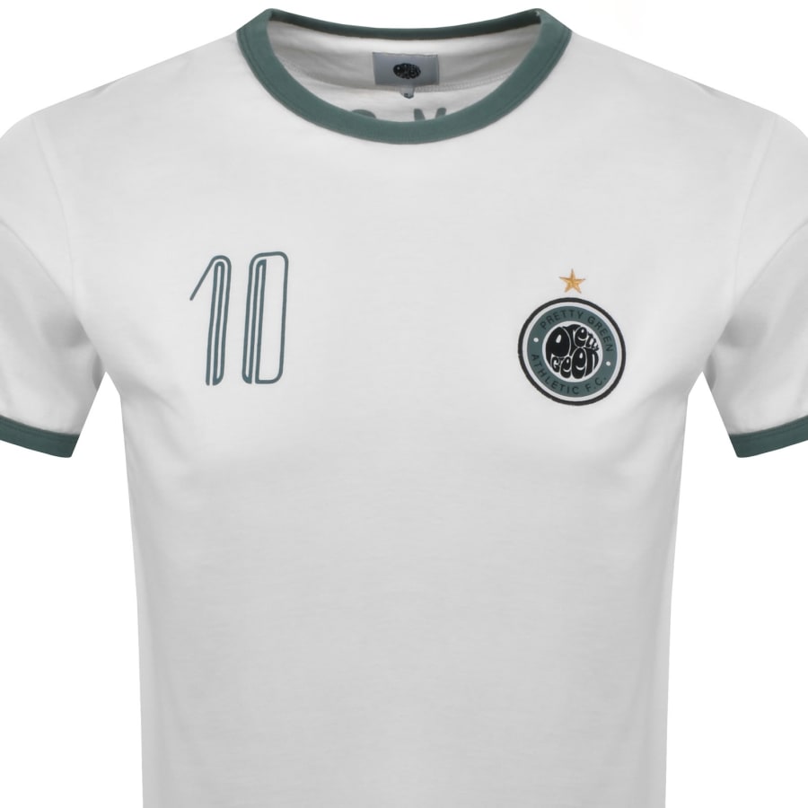 Image number 3 for Pretty Green Outro Ringer T Shirt White