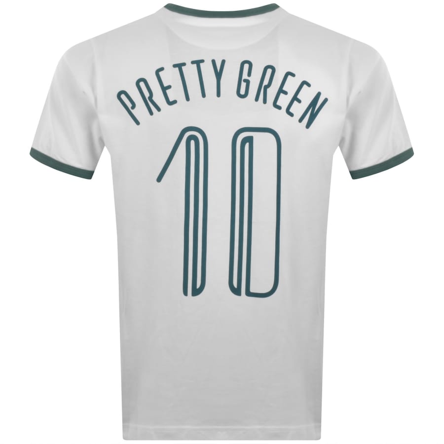 Image number 5 for Pretty Green Outro Ringer T Shirt White