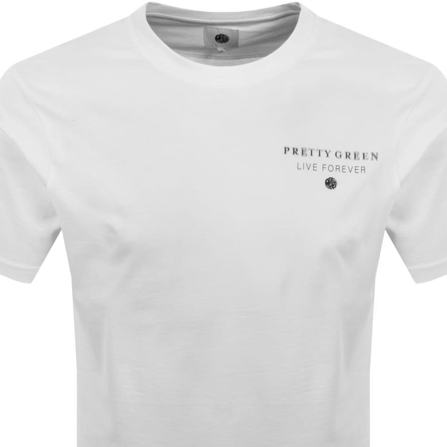 Image number 3 for Pretty Green Refractive T Shirt White