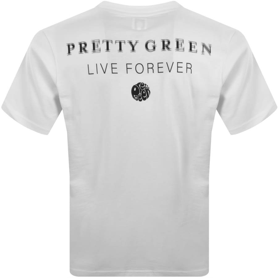 Image number 5 for Pretty Green Refractive T Shirt White