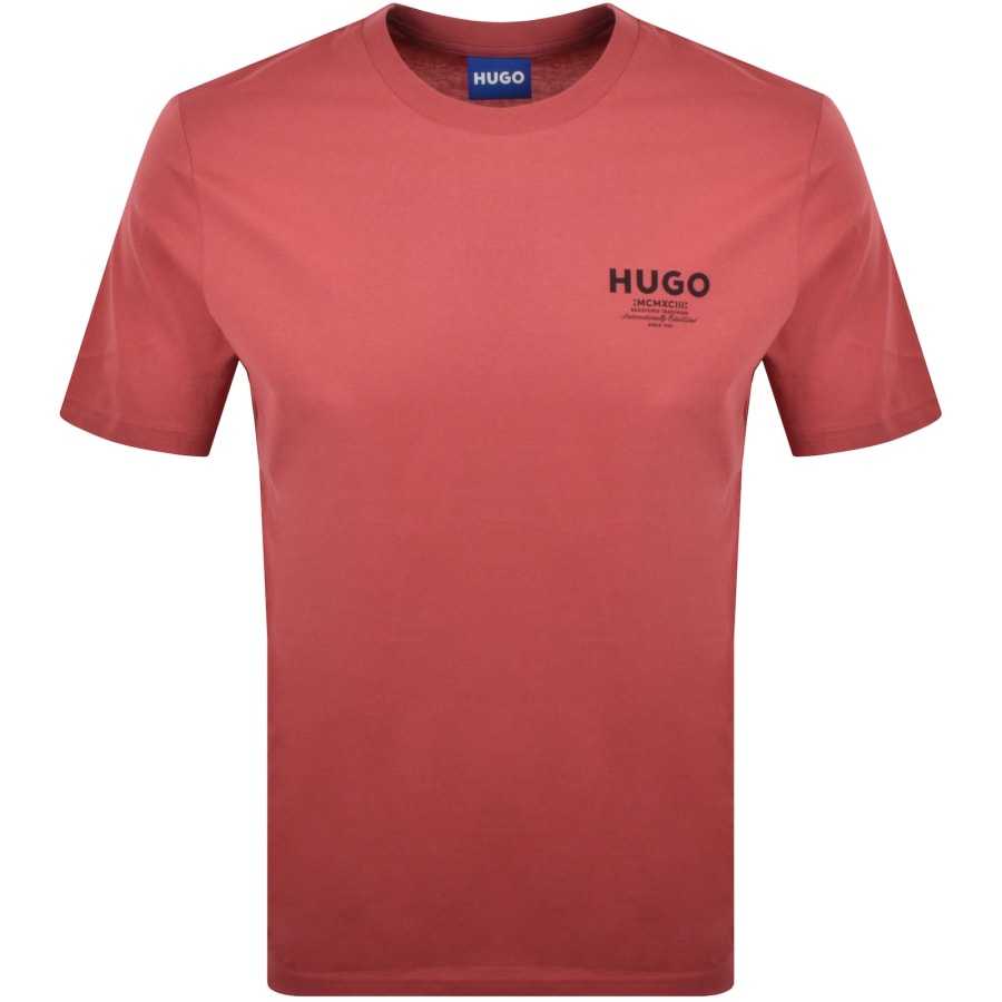 Image number 1 for HUGO Blue Nesptee T Shirt Red
