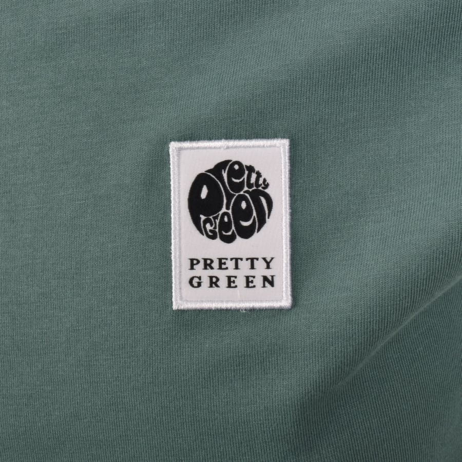 Image number 3 for Pretty Green Sinclair T Shirt Green