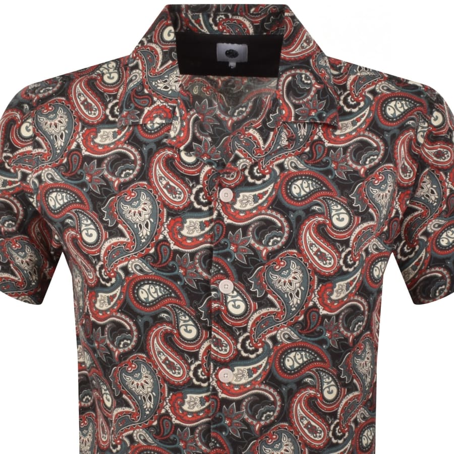 Image number 2 for Pretty Green Bonamassa Paisley Shirt Red