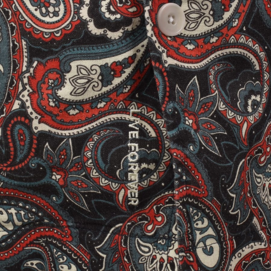 Image number 4 for Pretty Green Bonamassa Paisley Shirt Red