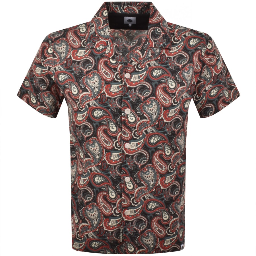 Image number 1 for Pretty Green Bonamassa Paisley Shirt Red