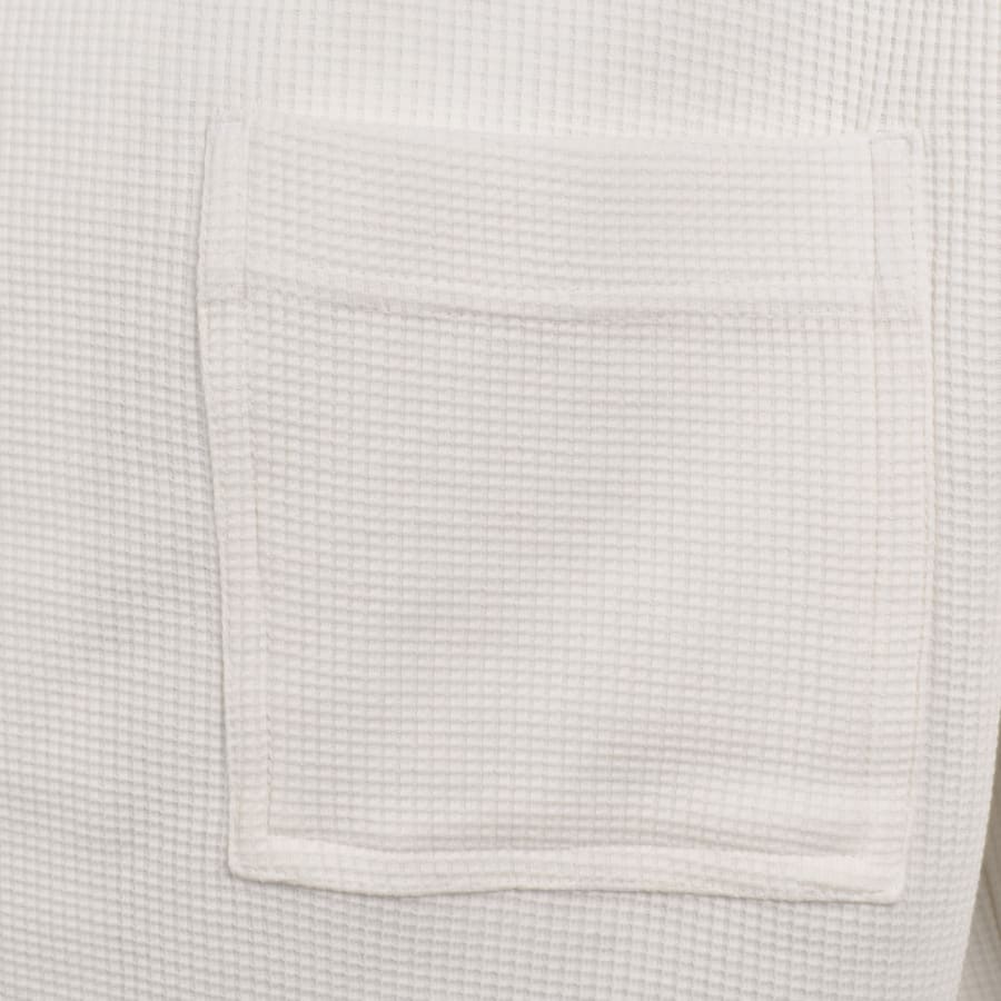 Image number 4 for BOSS Urbanwaffle Short Sleeve Shirt White