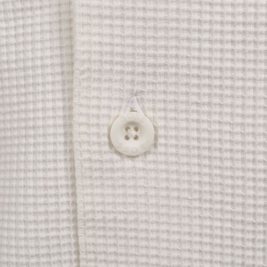 Image number 5 for BOSS Urbanwaffle Short Sleeve Shirt White