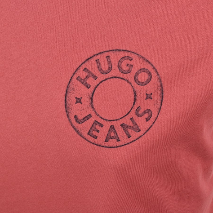 Image number 3 for HUGO Blue Nemodo T Shirt Red