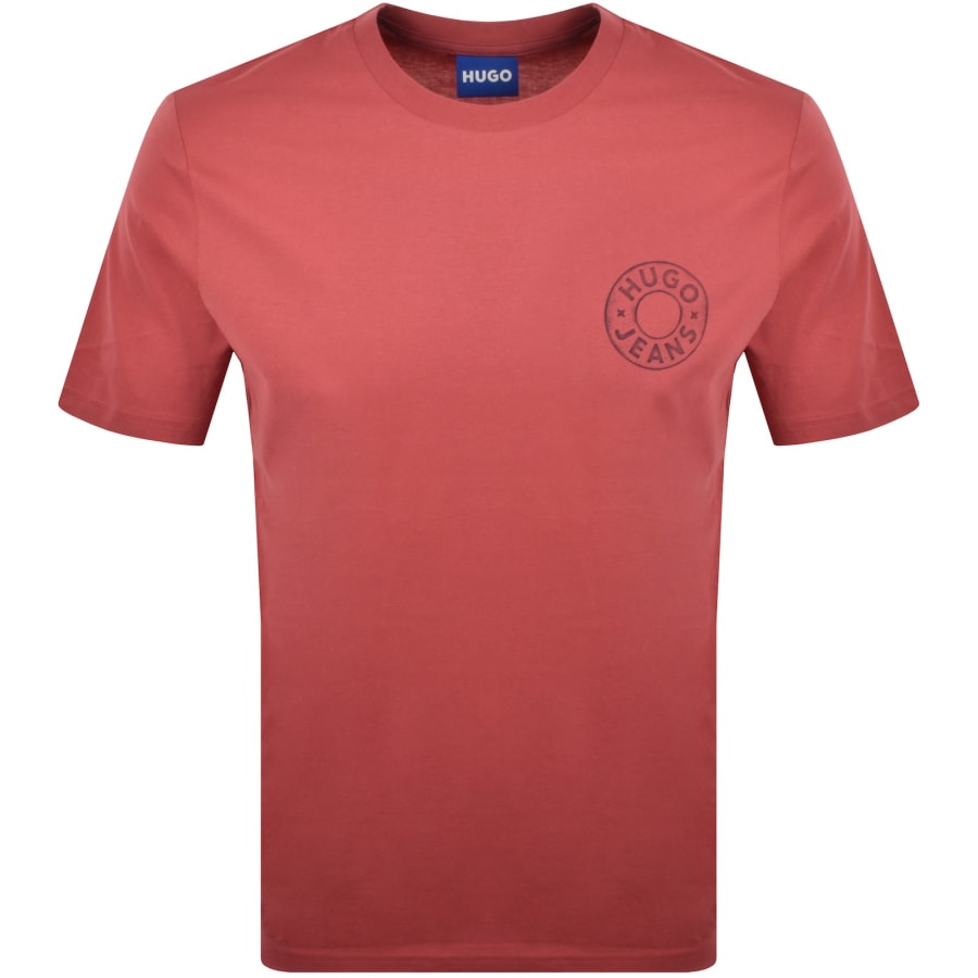 Image number 1 for HUGO Blue Nemodo T Shirt Red