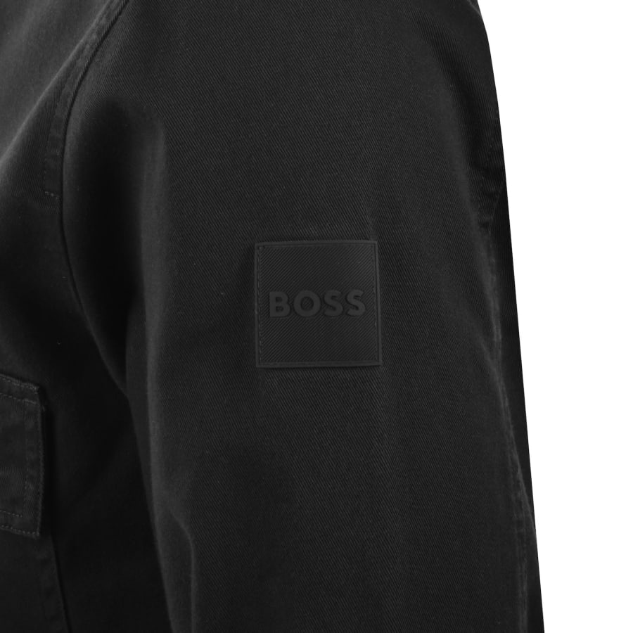 Image number 4 for BOSS Lorum Full Zip Overshirt Black