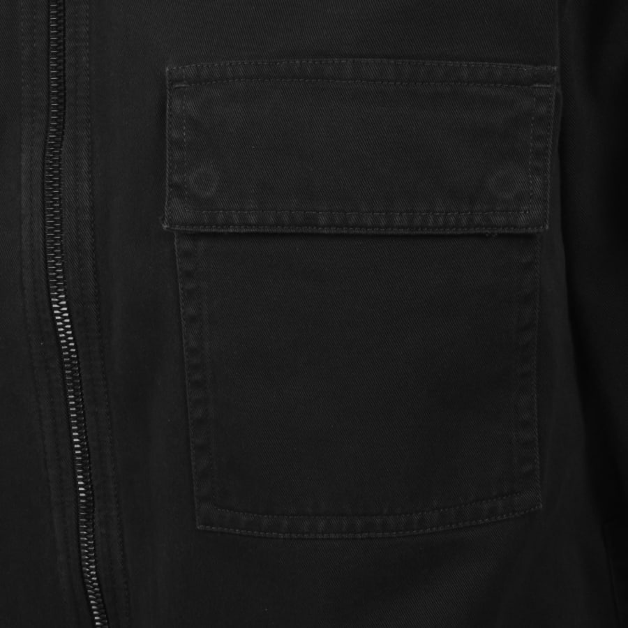 Image number 5 for BOSS Lorum Full Zip Overshirt Black