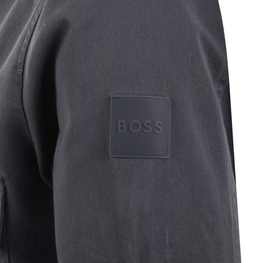 Image number 4 for BOSS Lorum Full Zip Overshirt Navy