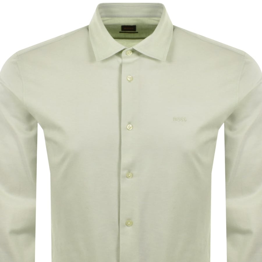 Image number 2 for BOSS Mysoft 2 Long Sleeve Shirt Green