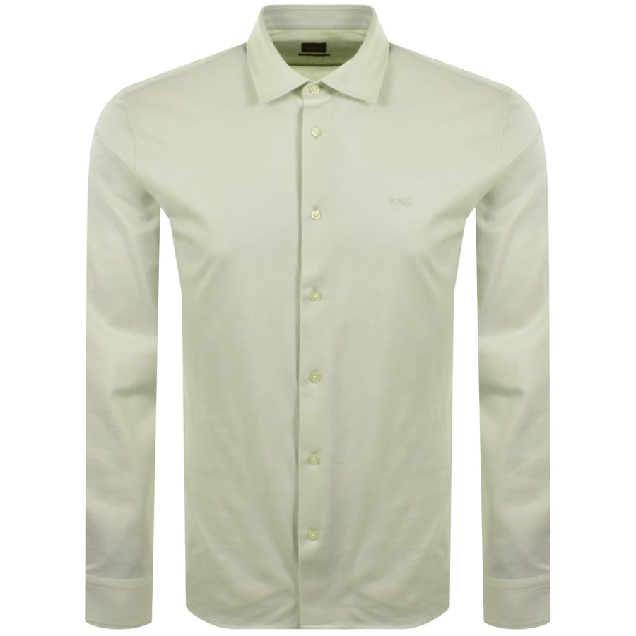 Image number 1 for BOSS Mysoft 2 Long Sleeve Shirt Green