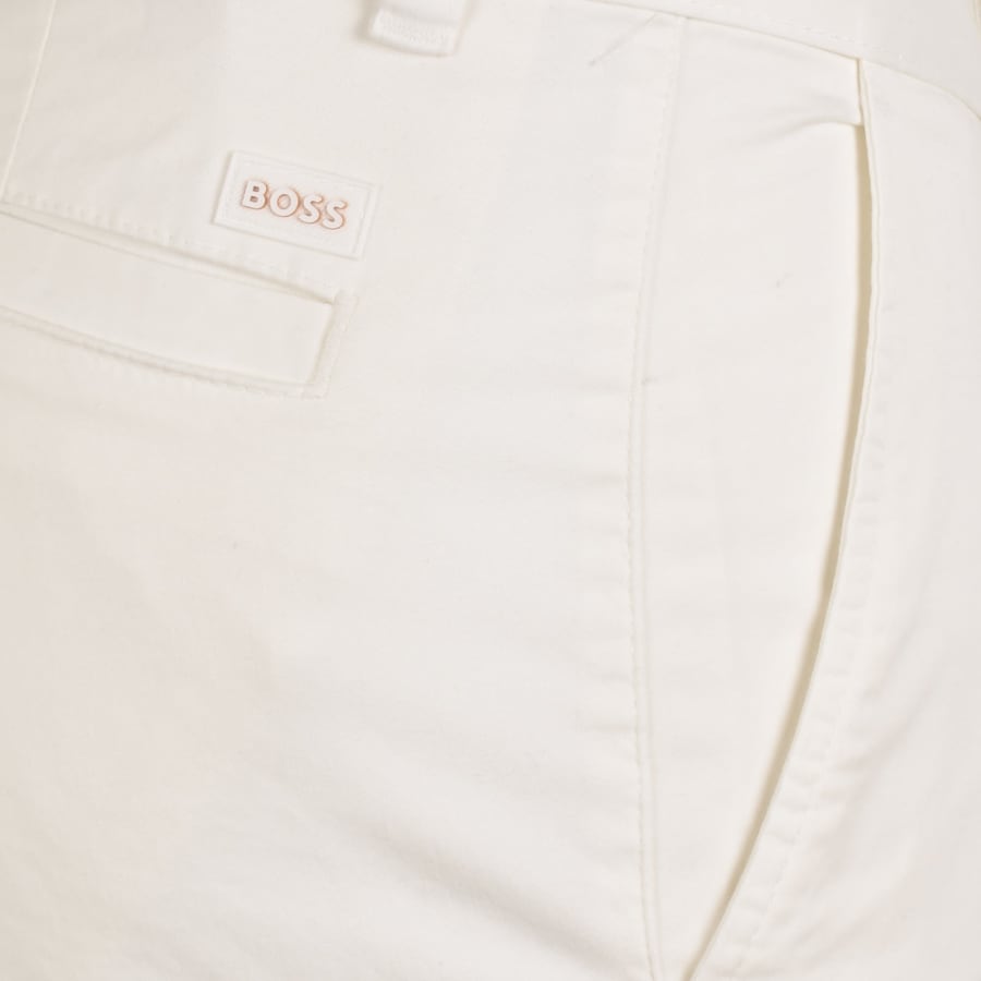 Image number 3 for BOSS Chino Slim Shorts White