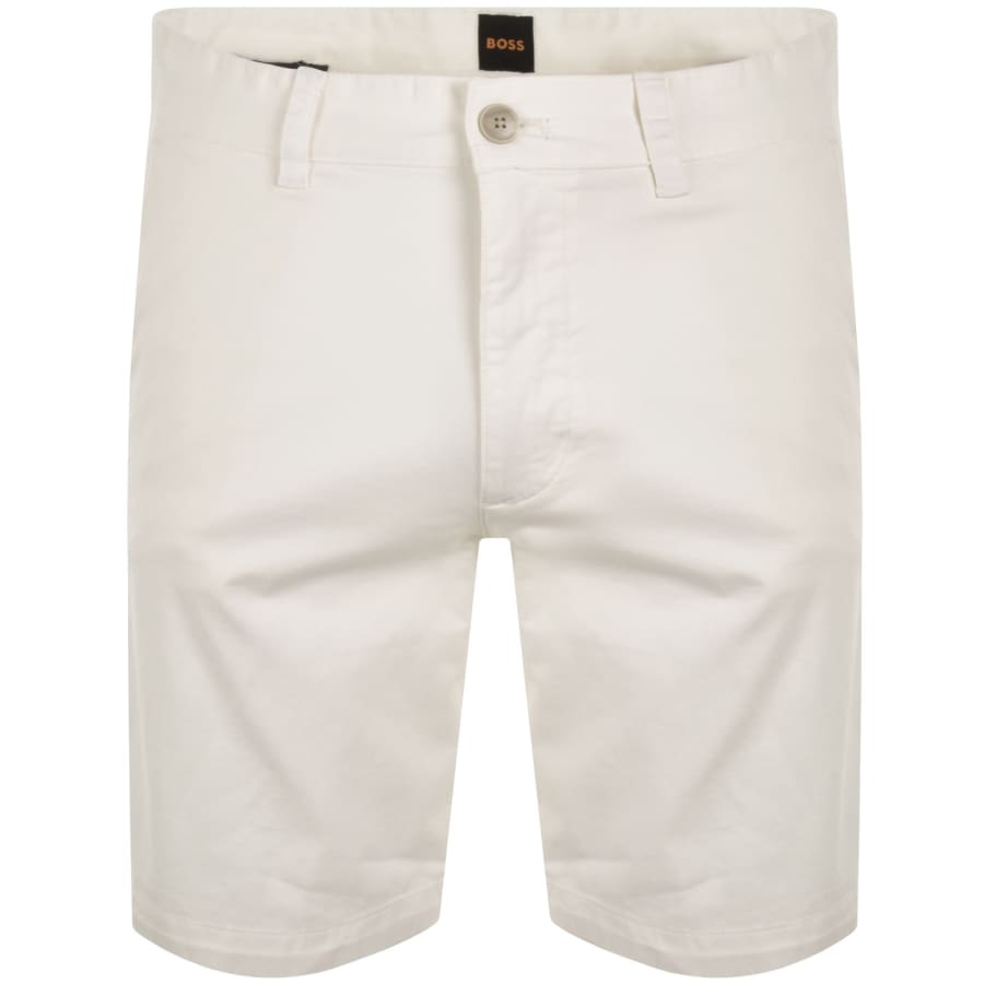 Image number 1 for BOSS Chino Slim Shorts White