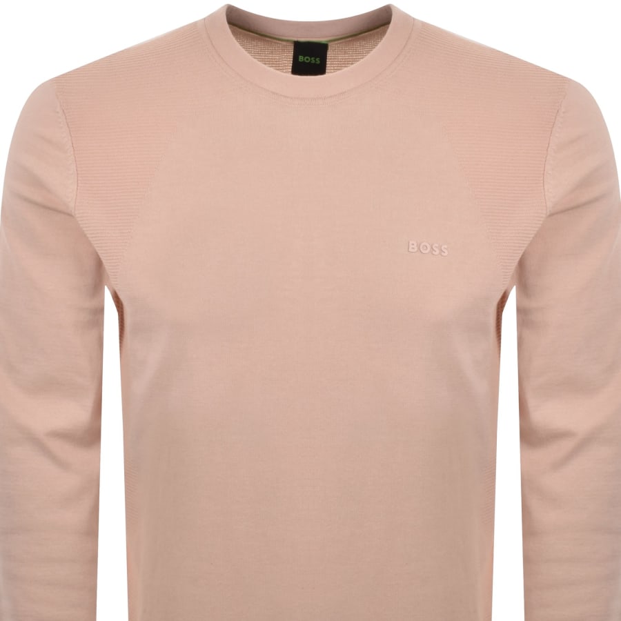Image number 2 for BOSS Momentum Lite Jumper Light Pink